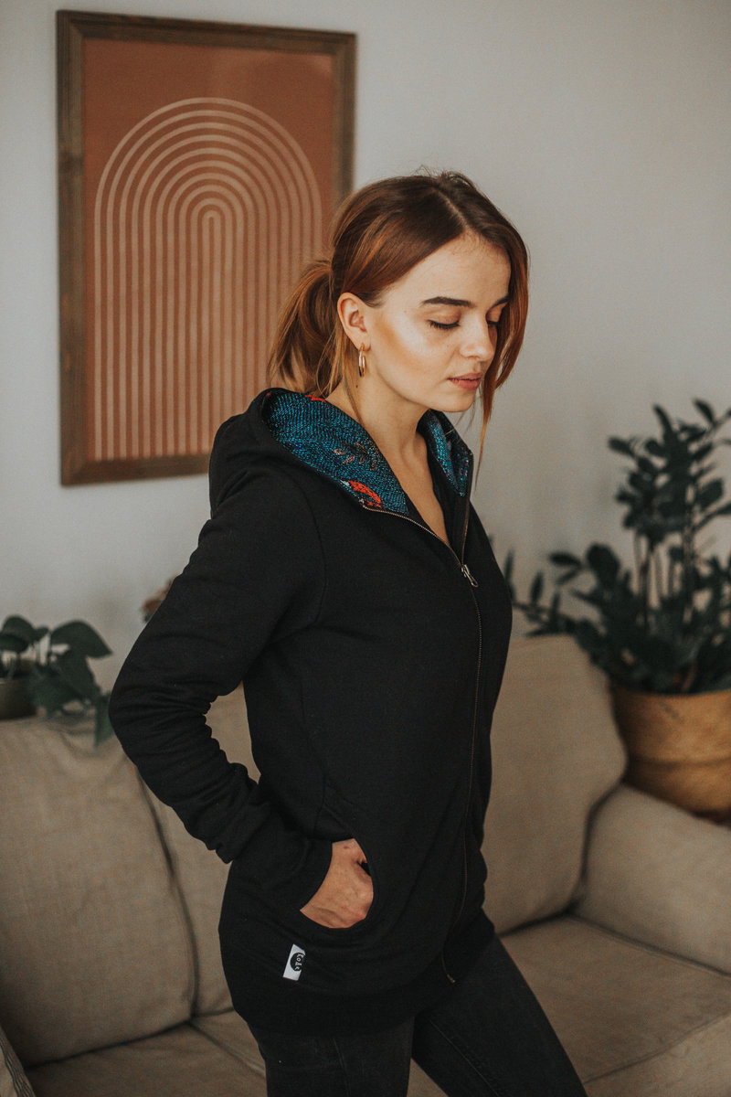 Jacket zipper sweatshirt
