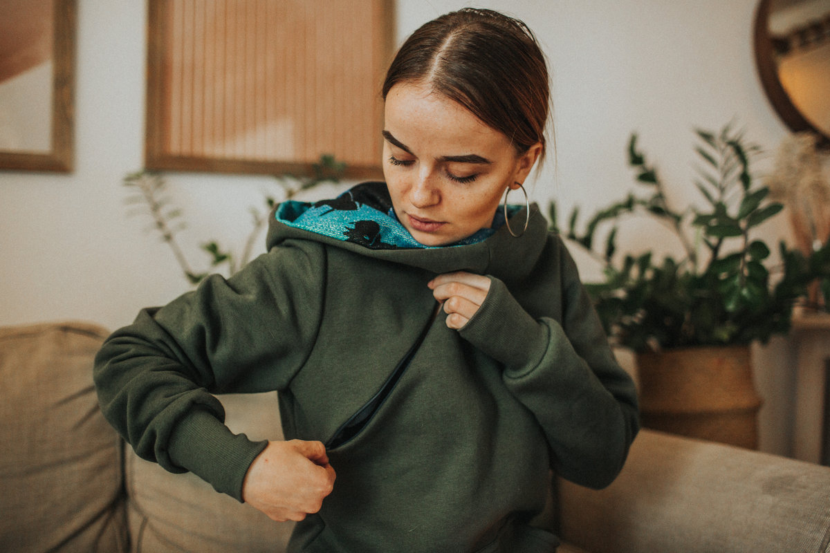Nursing hoodie - khaki