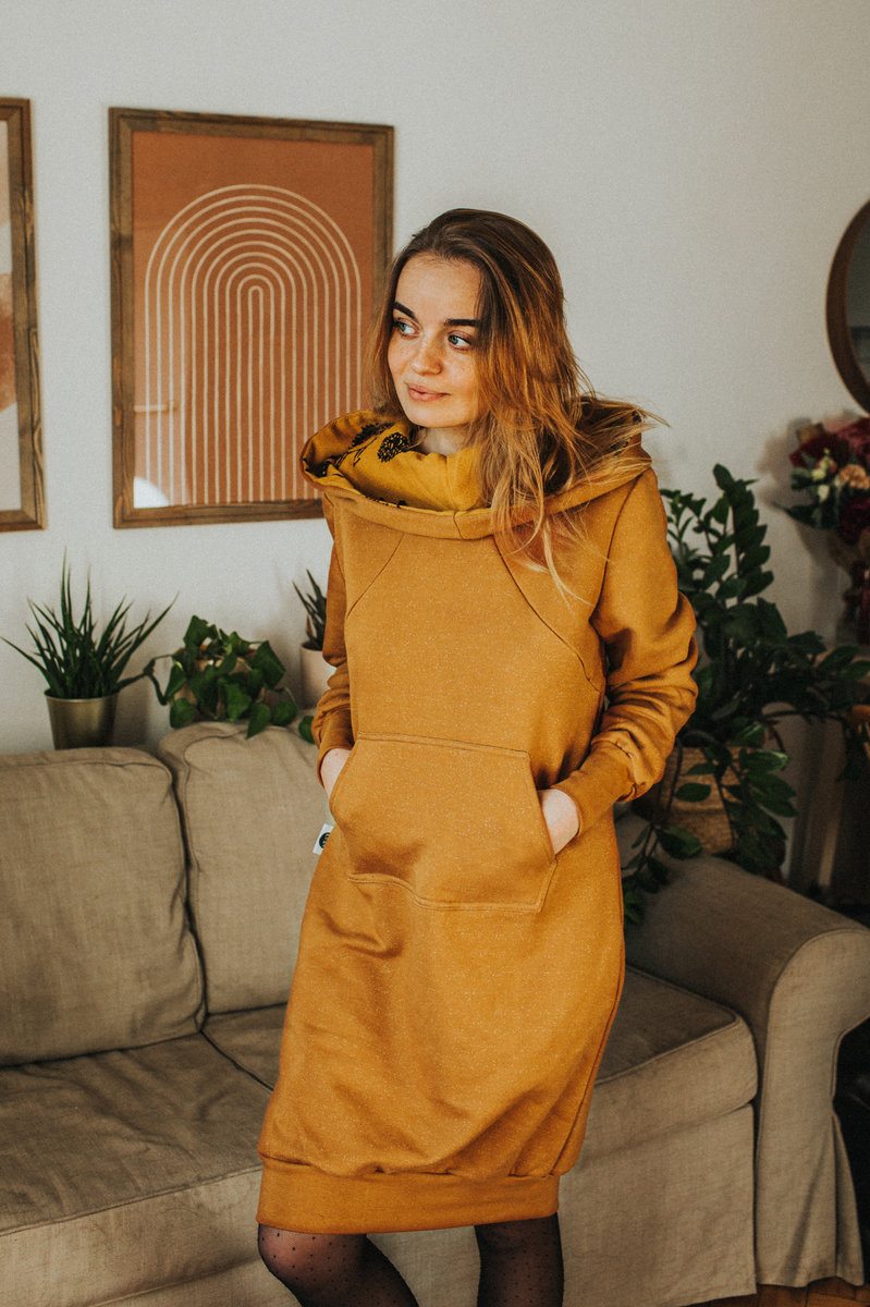 Nursing dress - Mustard