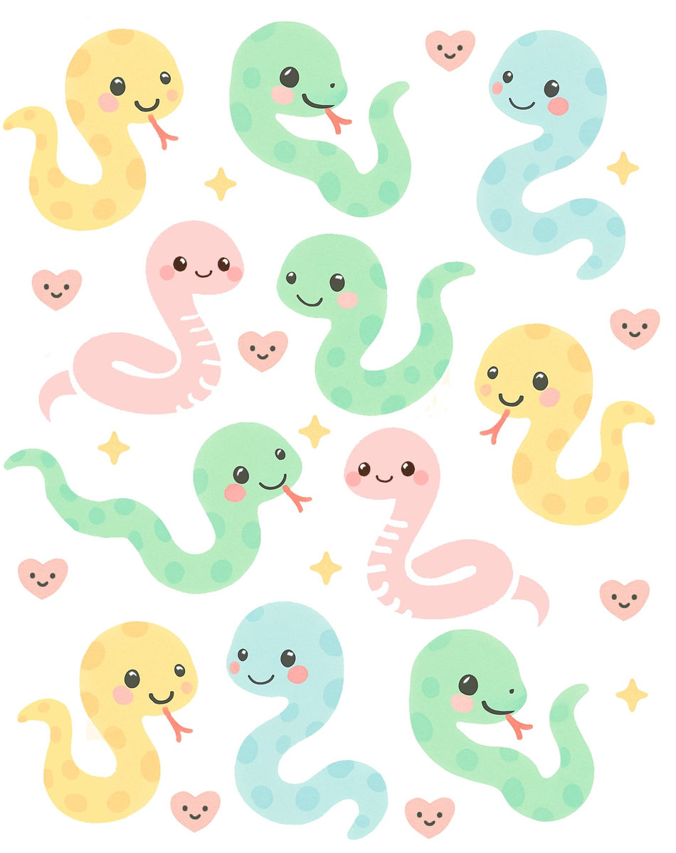 🐍 卷卷蛇 (Juǎn Juǎn Shé) blanc