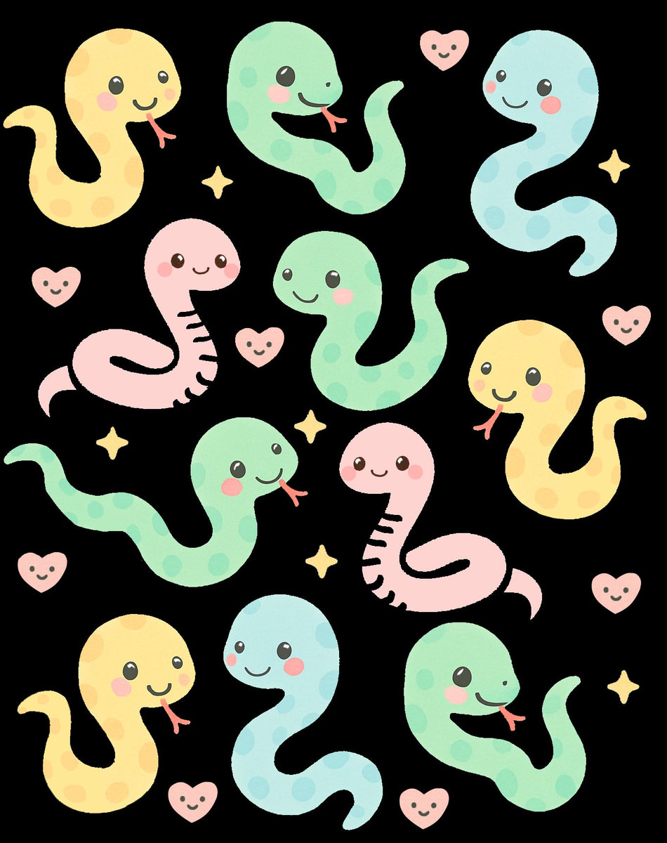 🐍卷卷蛇 (Juǎn Juǎn Shé) noir (preorder)