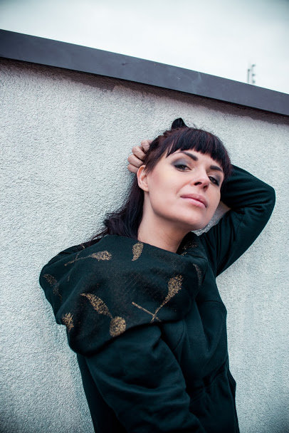 NURSING DRESS - BLACK WITH NIMBUS