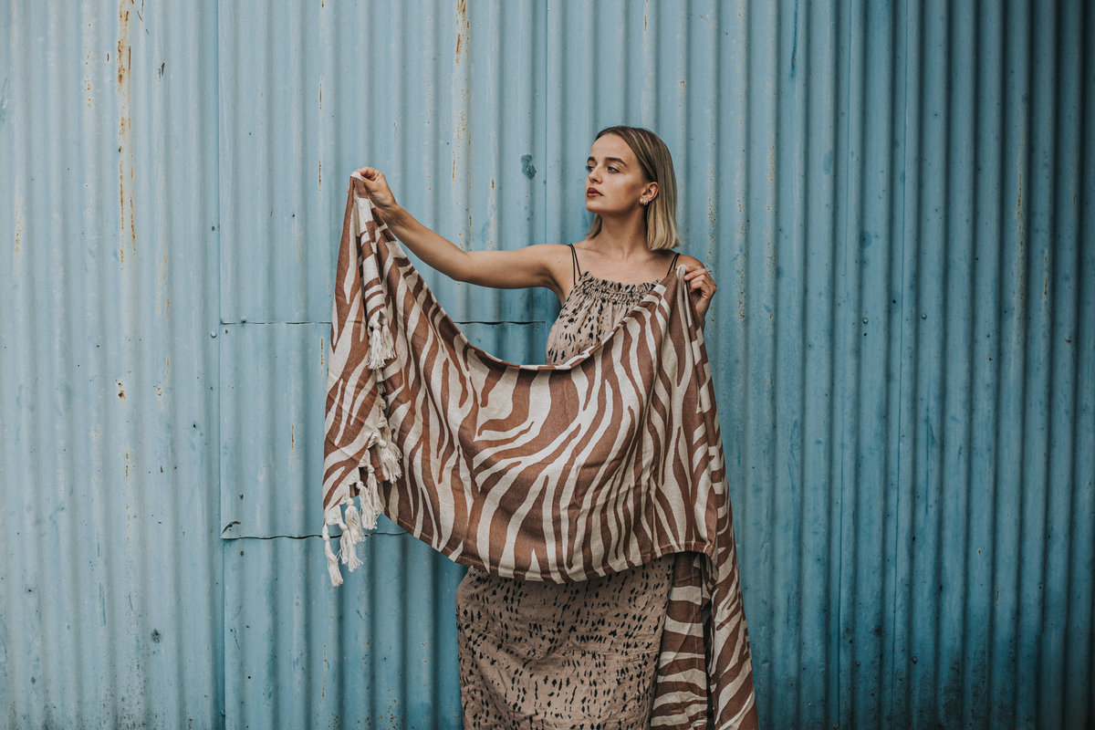 Safari – Caramel (without fringes)