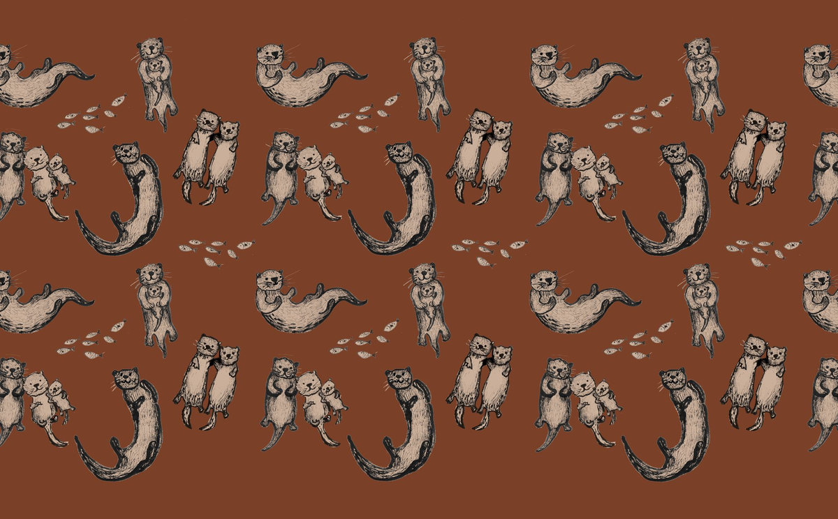 "Les adorables louttres"CROISSANT (preorder)